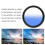 Filtre dégradé bleu 40,5 mm, 27 g 7