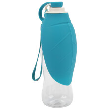 Tazza d'acqua blu per animali domestici 7x23 cm (2,8x9 pollici) Portatile