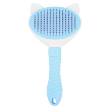Pettine blu per peli di animali con aghi spessi, 1120,3 cm, plastica