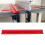 Type 45 goulotte de menuiserie 400 mm aluminium rouge 12