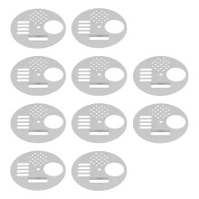 10 pièces porte de ruche ronde en acier inoxydable 6,8 cm 120 g