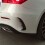 A-Class W177 Cache-ventilation du pare-chocs arrière ABS noir 7