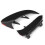 A-Class W177 Cache-ventilation du pare-chocs arrière ABS noir 15