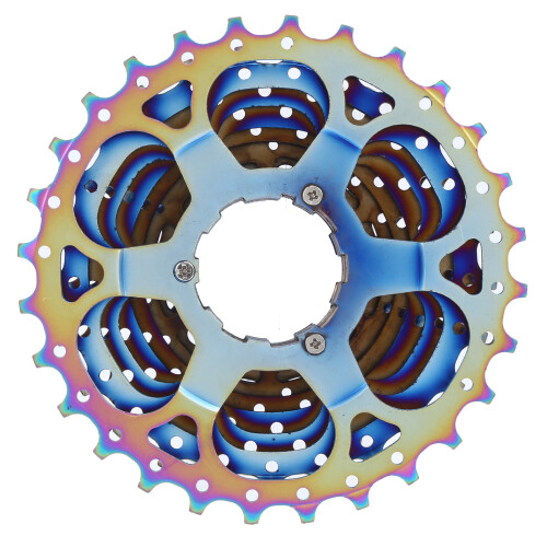 Cassette de vélo en Chromoly 10 vitesses 11-28 dents colorée 2
