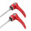 Attache rapide en aluminium à levier 100/135 mm rouge 7