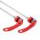 Attache rapide en aluminium à levier 100/135 mm rouge 11