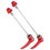 Attache rapide en aluminium à levier 100/135 mm rouge 9