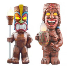 Totem solaire LED lumière de jardin en résine 205 g Extérieur