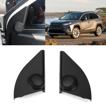2 pezzi di finitura nera per copertura del tweeter per RAV4 2014-2019