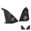 Kit da 2 pezzi di coperture per tweeter in ABS nere per Levin/Corolla 8