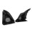 Kit da 2 pezzi di coperture per tweeter in ABS nere per Levin/Corolla 6