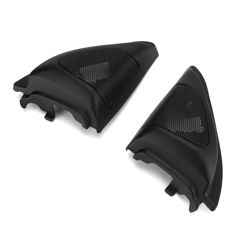 Pair Car Door Speaker Cover Audio Tweeter Trim Replacement For Corolla 2003Â2006 Black 8731322347352