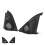 Kit da 2 pezzi di coperture per tweeter in ABS nere per Levin/Corolla 4