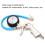 Manometro per gonfiaggio e sgonfiaggio pneumatici 0-220 PSI, 16 BAR 4