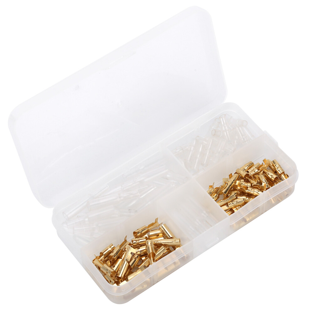 120Pcs Crimp Terminal 3.9Mm Male Female Safe Durable Insulation Flame Retardant Plugin Terminals For Wire Connection 9321322347835