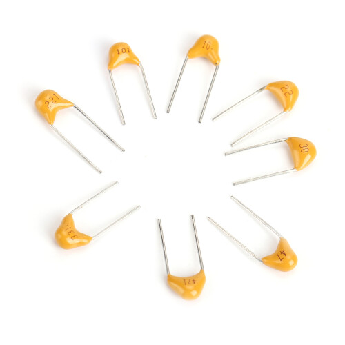 Kit jaune de 480 condensateurs monolithiques de 10 pF à 10 µF 2