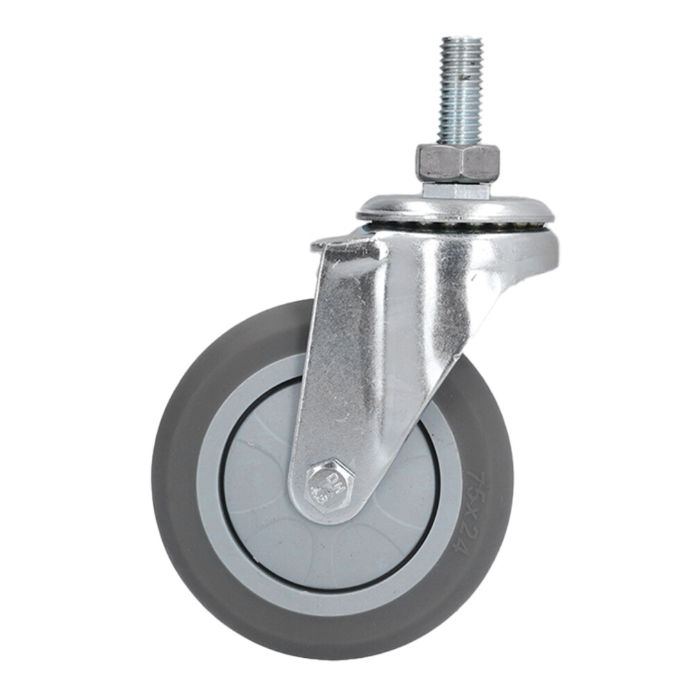 Caster Wheels 3 In Pvc Durable Wearproof Strong Bearing Capacity Stem Casters For Shelvesno Brakes 4901322348121