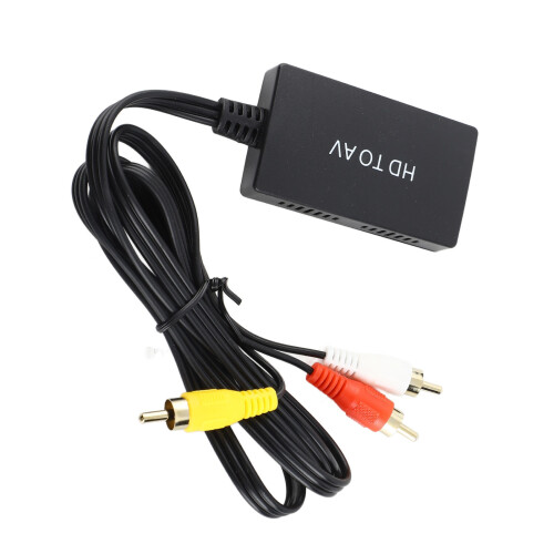 Convertitore HDMI a AV, Adattatore USB in ABS, 480i-1080p 2