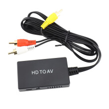 Convertitore HDMI a AV, Adattatore USB in ABS, 480i-1080p