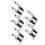 Pied pour point satin, acier inoxydable, ensemble de 5 pièces 1