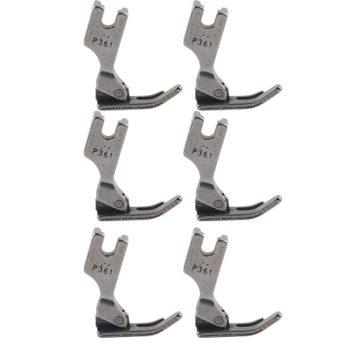 6 pièces pied-presse-zip, acier inoxydable 1