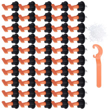 151 pièces Système de nivellement pour carreaux 5-17 mm/2-8 mm noir/orange