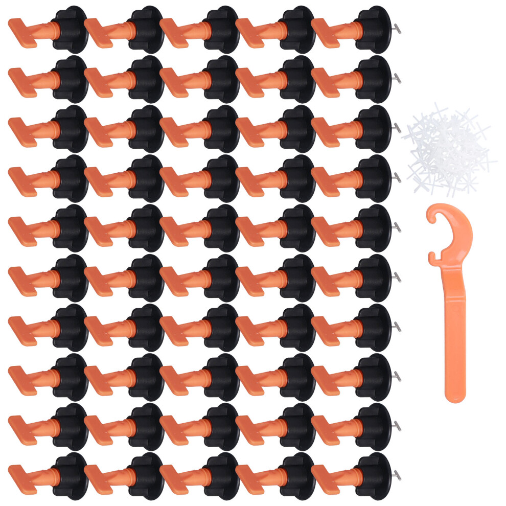 151Pcs Tile Leveler Spacer Floor Tile Leveling System Reusable Wall Leveling System With Wrench 4981322350720