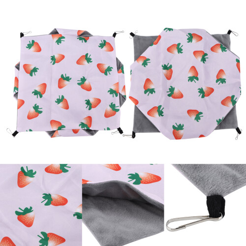 Hamac double-face pour hamster taille L fraise SmallPet 2