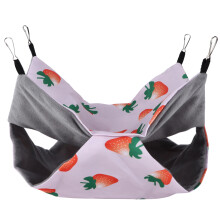 Hamac double-face pour hamster taille L fraise SmallPet