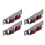 Ensemble de 4 poulies de fenêtre push-pull, à double galet, 14 mm 15