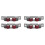 Ensemble de 4 poulies de fenêtre push-pull, à double galet, 14 mm 1