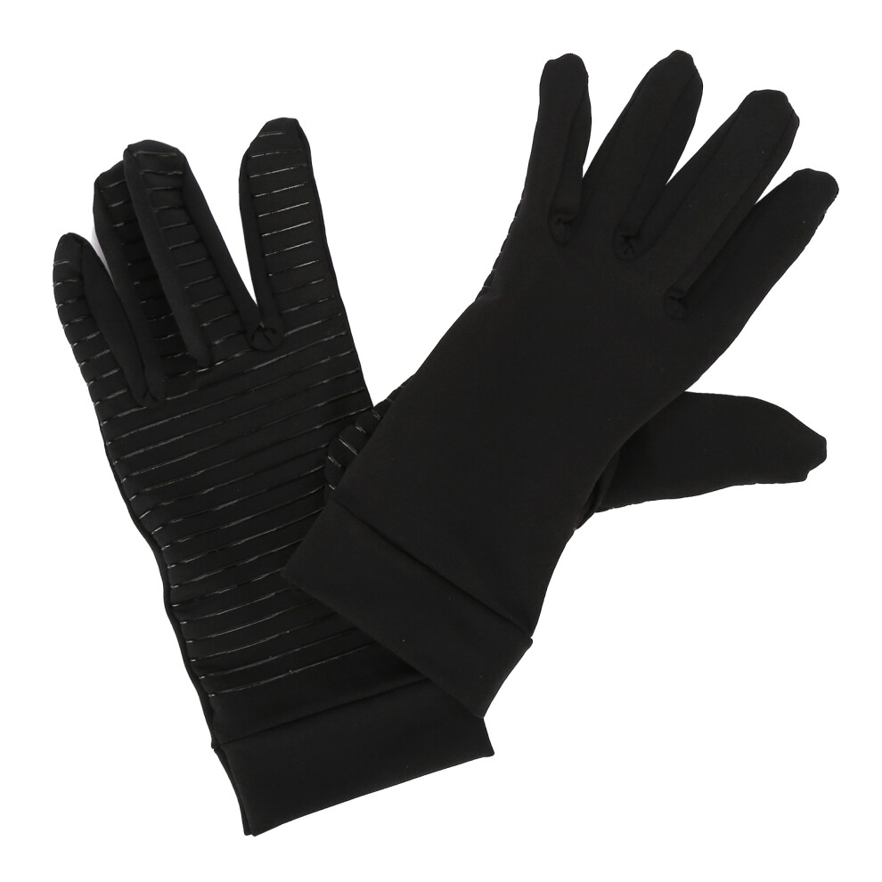 Arthritis Gloves Full Finger Copper Fiber Comfortable Soft Breathable Odorless Compression Gloves for Gaming CookingL