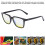 Lunettes pour daltoniens à monture complète UV400 étanches 6