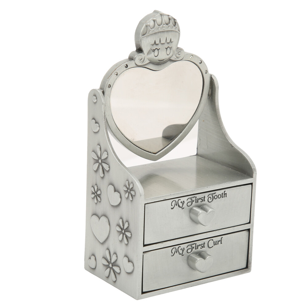 Women's Baby Keepsake Box Cute Corrosion Resistance Durability Fashionable Appearance Tooth Fairy Gifts For Girls Boysancient Tin