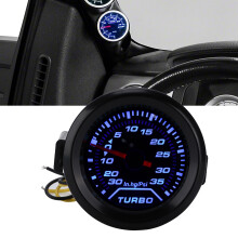 12V Turbo-Boost-Druckmesser 52mm Digitaldisplay Blau Rot LED 35 PSI