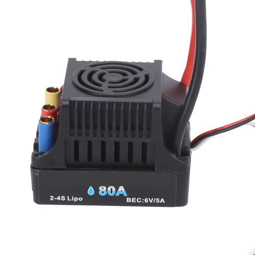 ESC brushless da 80A per auto RC di scala 1/8, impermeabile 2
