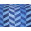 (Zigzag Blue, King) 4PCs Complete Bedding Set Duvet Cover Fitted Sheet 3