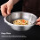 Assiette creuse en acier inoxydable 304 24 cm argentée 6