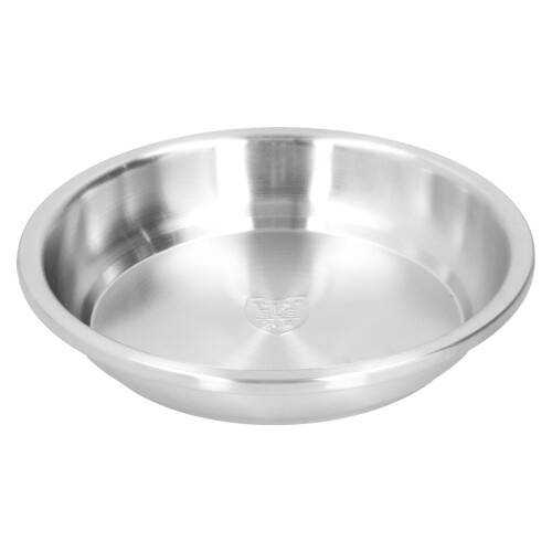 Assiette creuse en acier inoxydable 304 24 cm argentée 1