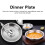 Assiette creuse en acier inoxydable 304 24 cm argentée 13