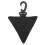 Portefeuille militaire triangles boucle pendante noire 3