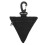 Portefeuille militaire triangles boucle pendante noire 2
