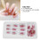 P145 24 pièces d’ongles ABS à couverture complète - 12 tailles, clair 12