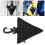 Portefeuille militaire triangles boucle pendante noire 13