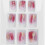 P145 24 pièces d’ongles ABS à couverture complète - 12 tailles, clair 11