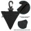 Portefeuille militaire triangles boucle pendante noire 12