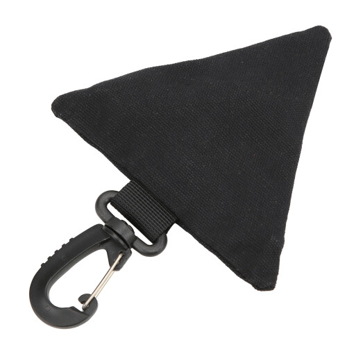 Portefeuille militaire triangles boucle pendante noire