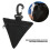 Portefeuille militaire triangles boucle pendante noire 9