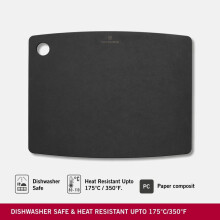 Victorinox Kitchen Series Durable Cutting Board L Black Stylish And Sustainable Wood Fiber Material Dishwasher Safe Heat Resistant Outdoor Camping