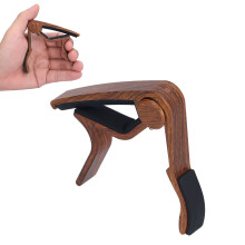 Capotasto piccolo portatile silenzioso, 72 g, legno scuro